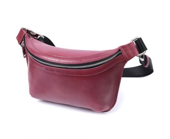 Купить Красивая бананка для женщин из натуральной кожи GRANDE PELLE 22815 Розовый, фото , характеристики, отзывы