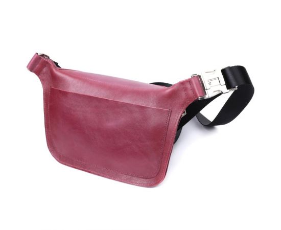 Купить Красивая бананка для женщин из натуральной кожи GRANDE PELLE 22815 Розовый, фото , изображение 2, характеристики, отзывы