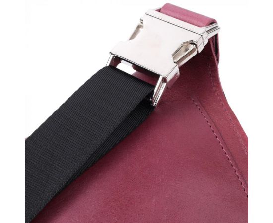 Купить Красивая бананка для женщин из натуральной кожи GRANDE PELLE 22815 Розовый, фото , изображение 5, характеристики, отзывы