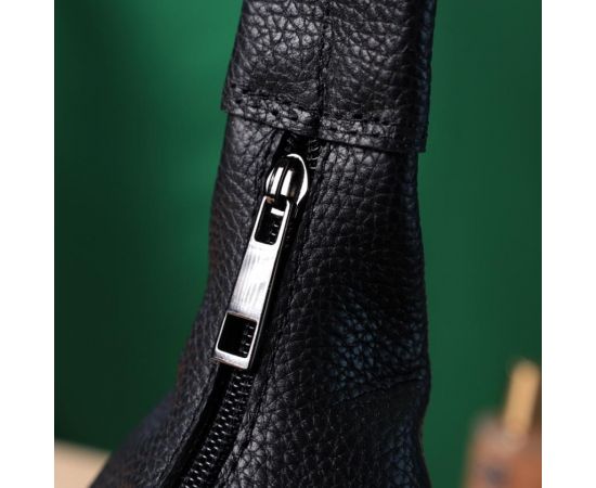 Купить Женская сумка на плечо из натуральной кожи флотар Shvigel 22827 Черная, фото , изображение 11, характеристики, отзывы