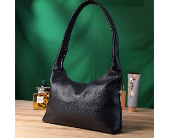 Купить Женская сумка на плечо из натуральной кожи флотар Shvigel 22827 Черная, фото , изображение 9, характеристики, отзывы