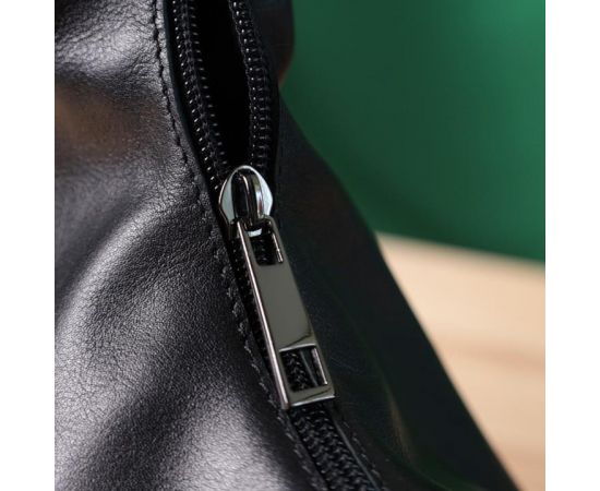 Купить Практичная женская сумка на плечо из гладкой натуральной кожи Shvigel 22828 Черная, фото , изображение 11, характеристики, отзывы