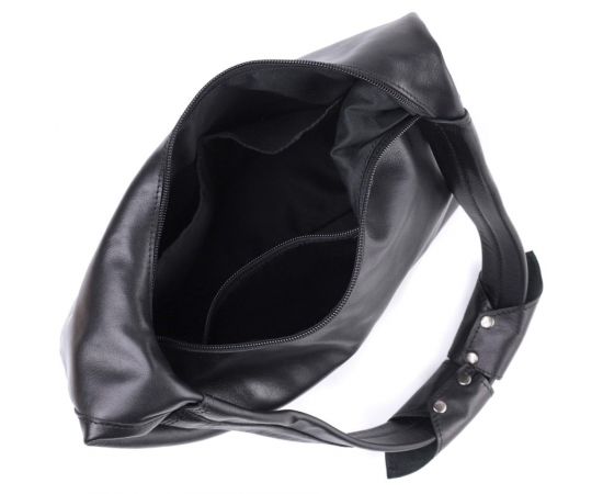 Купить Практичная женская сумка на плечо из гладкой натуральной кожи Shvigel 22828 Черная, фото , изображение 7, характеристики, отзывы