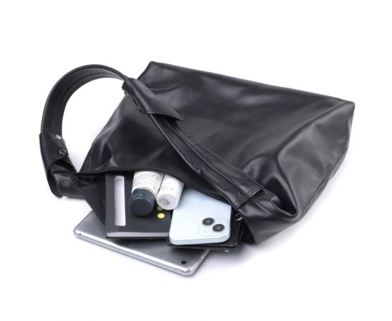 Купить Практичная женская сумка на плечо из гладкой натуральной кожи Shvigel 22828 Черная, фото , изображение 8, характеристики, отзывы