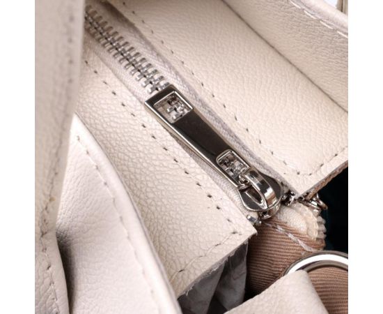 Купить Деловая женская сумка с двумя ручками из натуральной кожи Shvigel 22830 Бежевая, фото , изображение 5, характеристики, отзывы