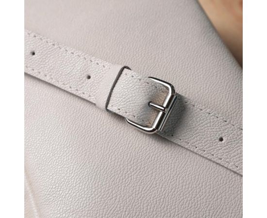 Придбати Классическая женская сумка кросс-боди из натуральной кожи Shvigel 22839 Бежевая, image , зображення 12, характеристики, відгуки