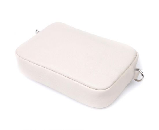 Придбати Классическая женская сумка кросс-боди из натуральной кожи Shvigel 22839 Бежевая, image , зображення 6, характеристики, відгуки