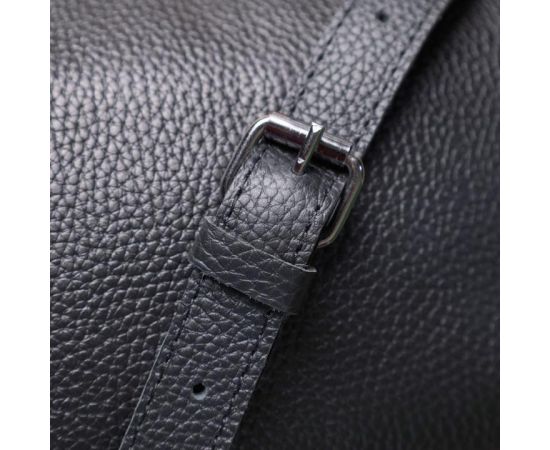 Купить Классическая сумка кросс-боди из зернистой натуральной кожи Shvigel 22842 Черная, фото , изображение 11, характеристики, отзывы
