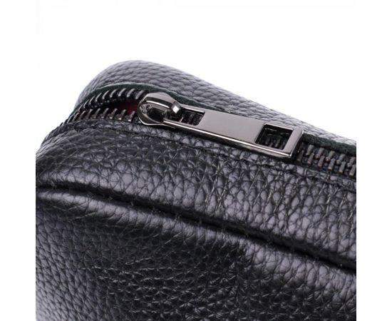 Купить Классическая сумка кросс-боди из зернистой натуральной кожи Shvigel 22842 Черная, фото , изображение 5, характеристики, отзывы