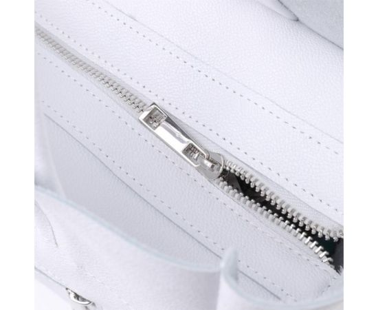 Купить Практичная сумка-шоппер из натуральной кожи Shvigel 22844 Белая, фото , изображение 5, характеристики, отзывы