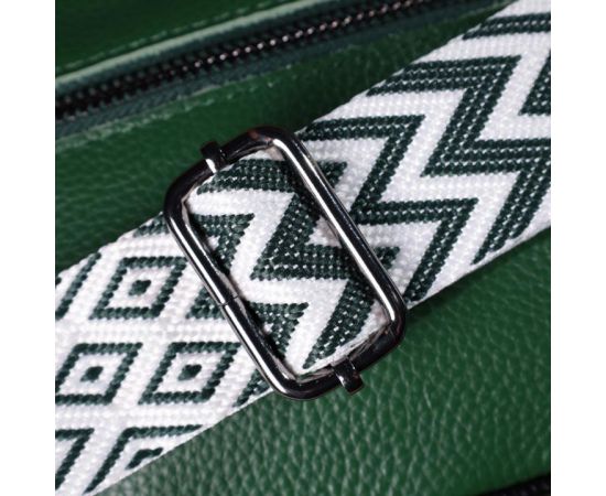 Купить Стеганая женская сумка из натуральной кожи 22857 Vintage Зеленый, фото , изображение 11, характеристики, отзывы