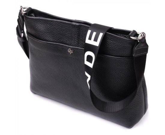 Купить Женский шоппер 2 в 1 из натуральной кожи GRANDE PELLE 22881 Черный, фото , изображение 6, характеристики, отзывы