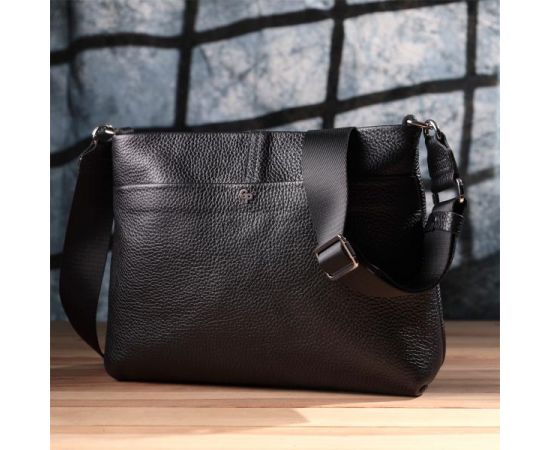 Купить Женский шоппер 2 в 1 из натуральной кожи GRANDE PELLE 22881 Черный, фото , изображение 10, характеристики, отзывы