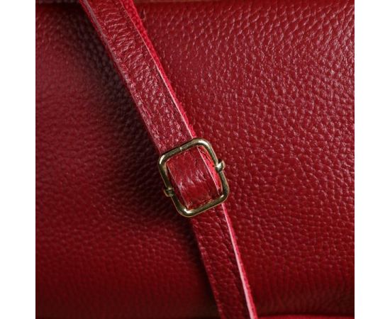 Купить Сумка на три отделения для женщин из натуральной кожи Vintage 22889 Бордовый, фото , изображение 11, характеристики, отзывы