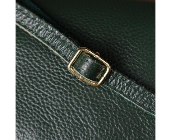 Придбати Кожаная сумка на три отделения для женщин Vintage 22893 Зеленый, image , зображення 11, характеристики, відгуки