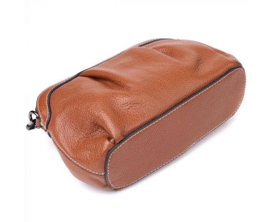 Купить Женская сумка с драпировкой из натуральной кожи Vintage 22895 Коричневый, фото , изображение 6, характеристики, отзывы
