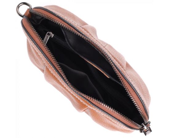 Купить Женская сумка с драпировкой из натуральной кожи Vintage 22895 Коричневый, фото , изображение 7, характеристики, отзывы