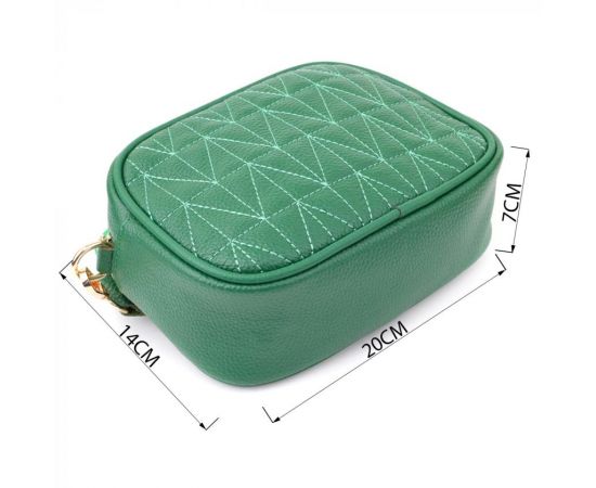 Купить Сумка для женщин из натуральной кожи Vintage 22900 Зеленый, фото , изображение 3, характеристики, отзывы