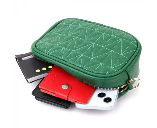 Купить Сумка для женщин из натуральной кожи Vintage 22900 Зеленый, фото , изображение 9, характеристики, отзывы