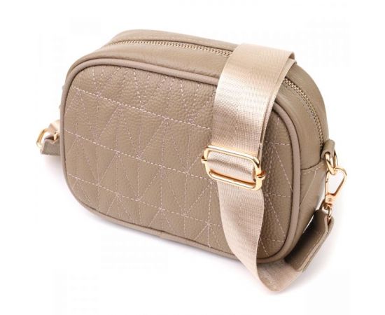 Придбати Женская сумка на каждый день из натуральной кожи Vintage 22901 Бежевый, image , характеристики, відгуки