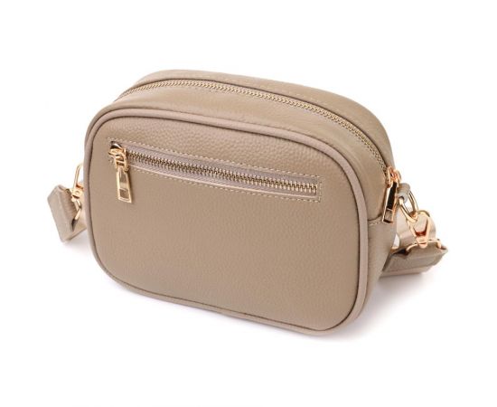 Придбати Женская сумка на каждый день из натуральной кожи Vintage 22901 Бежевый, image , зображення 2, характеристики, відгуки