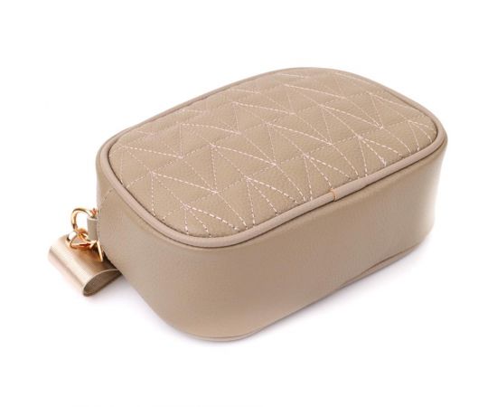 Придбати Женская сумка на каждый день из натуральной кожи Vintage 22901 Бежевый, image , зображення 6, характеристики, відгуки