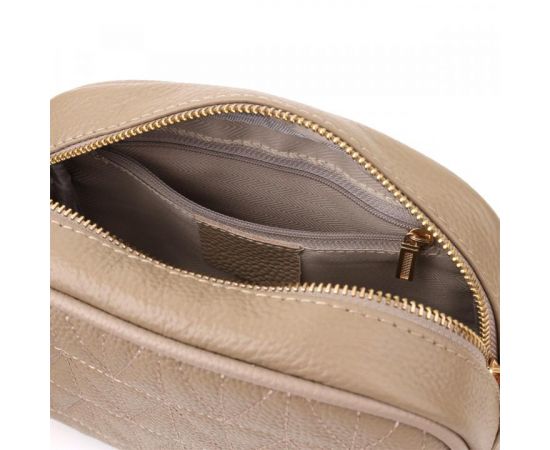Придбати Женская сумка на каждый день из натуральной кожи Vintage 22901 Бежевый, image , зображення 7, характеристики, відгуки