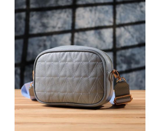 Придбати Женская сумка на каждый день из натуральной кожи Vintage 22902 Серо-голубой, image , зображення 10, характеристики, відгуки