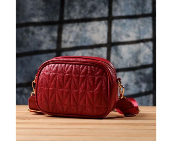 Купить Женская сумка на каждый день из натуральной кожи Vintage 22903 Красный, фото , изображение 10, характеристики, отзывы