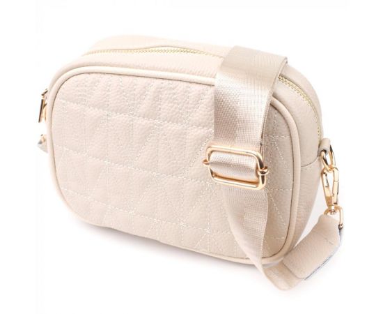 Придбати Женская сумка на каждый день из натуральной кожи Vintage 22904 Белый, image , характеристики, відгуки