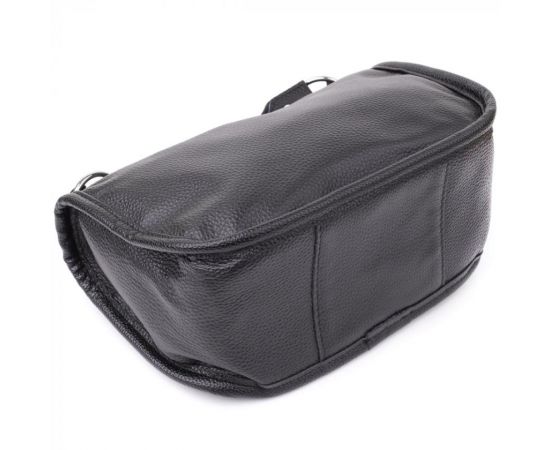 Придбати Полукруглая сумка для женщин из натуральной кожи Vintage 22905 Черный, image , зображення 4, характеристики, відгуки