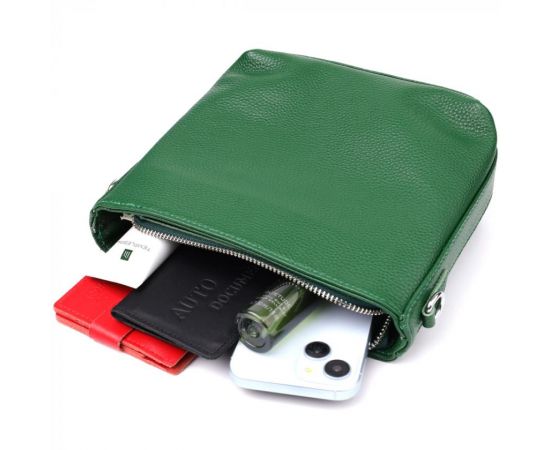 Купить Женская кожаная сумка на каждый день Vintage 22913 Зеленый, фото , изображение 8, характеристики, отзывы