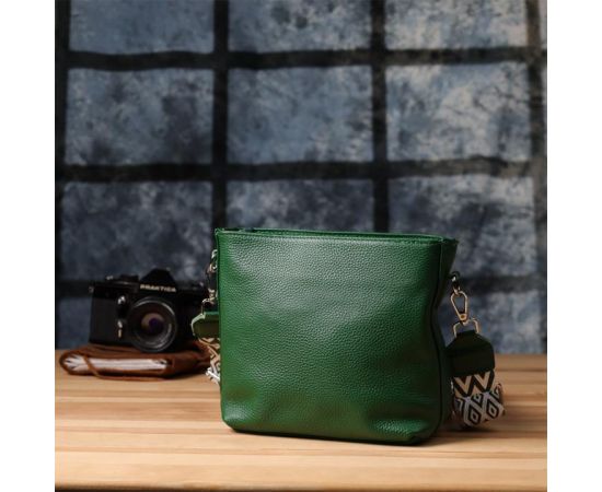 Купить Женская кожаная сумка на каждый день Vintage 22913 Зеленый, фото , изображение 10, характеристики, отзывы