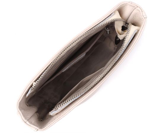 Купить Повседневная плечевая сумка из натуральной кожи Vintage 22915 Белый, фото , изображение 7, характеристики, отзывы