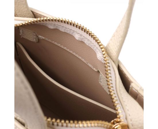 Купить Сумка для женщин из натуральной кожи с модным трапециевидным кроем Vintage 22917 Белый, фото , изображение 8, характеристики, отзывы