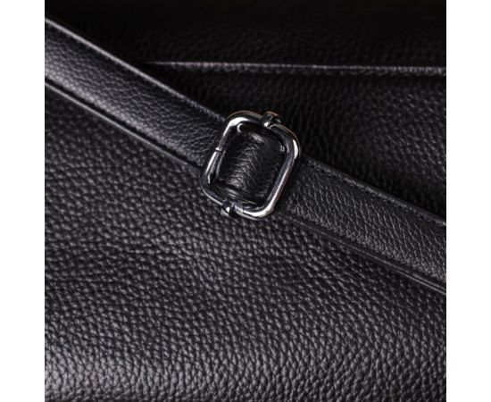 Придбати Женская сумка с двумя ремешками из натуральной кожи Vintage 22926 Черный, image , зображення 11, характеристики, відгуки