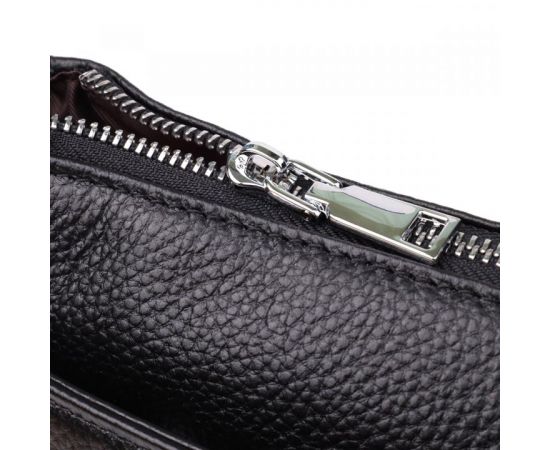 Придбати Женская сумка с двумя ремешками из натуральной кожи Vintage 22926 Черный, image , зображення 6, характеристики, відгуки