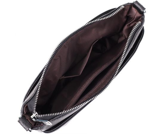 Придбати Женская сумка с двумя ремешками из натуральной кожи Vintage 22926 Черный, image , зображення 7, характеристики, відгуки