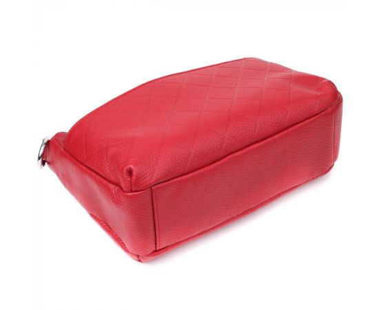 Купить Женская кожаная сумка с двумя удобными ремешками Vintage 22927 Красный, фото , изображение 6, характеристики, отзывы