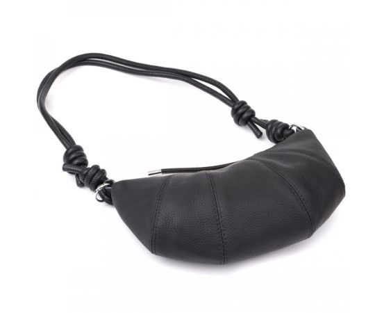 Купить Женская полукруглая сумка из натуральной кожи Vintage 22932 Черный, фото , изображение 6, характеристики, отзывы