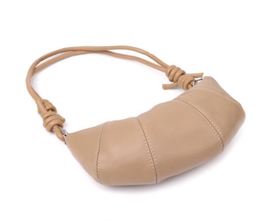 Придбати Женская полукруглая сумка из натуральной кожи Vintage 22933 Бежевый, image , зображення 6, характеристики, відгуки