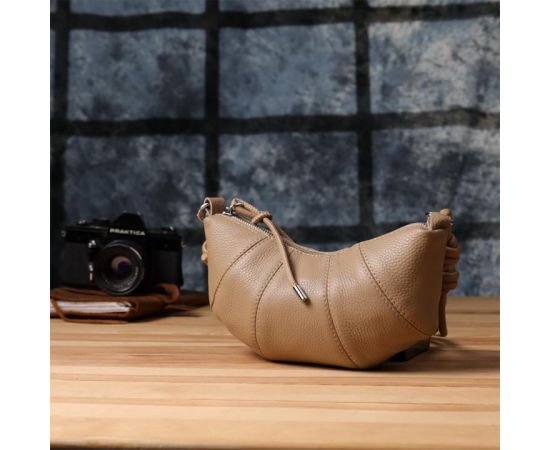 Придбати Женская полукруглая сумка из натуральной кожи Vintage 22933 Бежевый, image , зображення 10, характеристики, відгуки