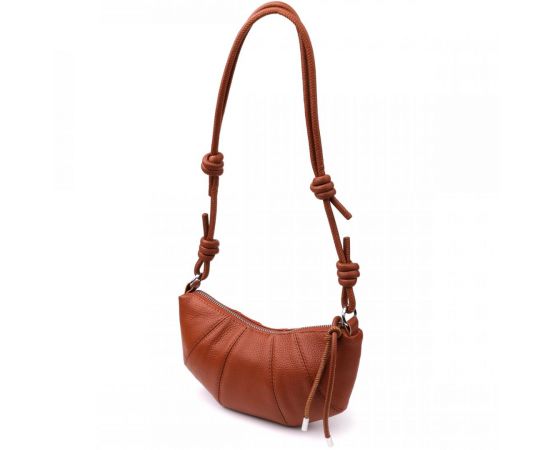Купить Полукруглая женская сумка из натуральной кожи Vintage 22934 Коричневый, фото , характеристики, отзывы