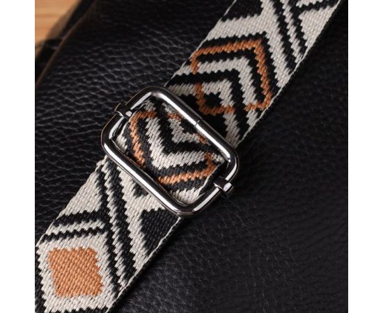 Придбати Женская сумка слинг из натуральной кожи Vintage 22935 Черный, image , зображення 11, характеристики, відгуки