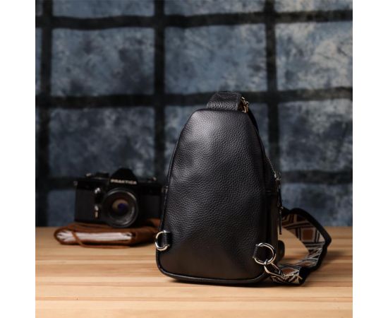 Придбати Женская сумка слинг из натуральной кожи Vintage 22935 Черный, image , зображення 10, характеристики, відгуки