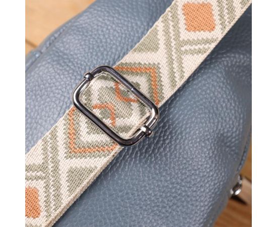 Придбати Универсальная женская сумка-слинг из натуральной кожи Vintage 22937 Синий, image , зображення 12, характеристики, відгуки