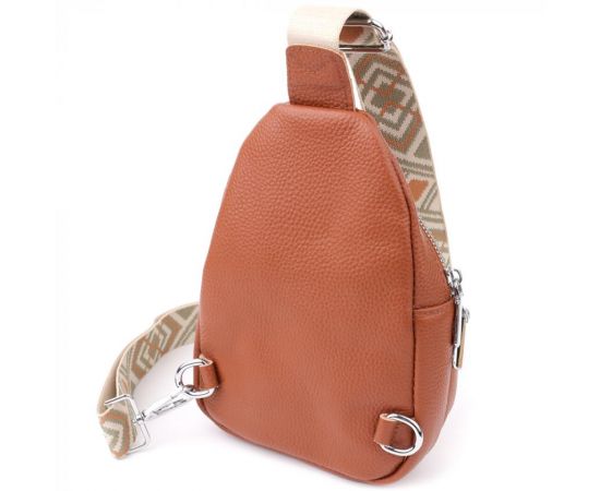 Придбати Женская кожаная сумка слинг Vintage 22938 Коричневый, image , зображення 2, характеристики, відгуки