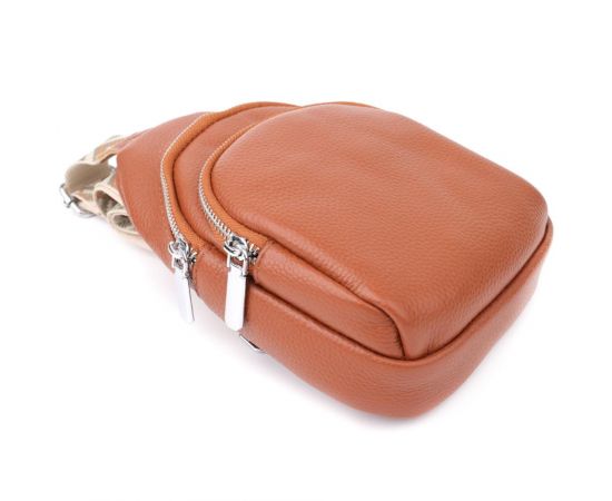 Придбати Женская кожаная сумка слинг Vintage 22938 Коричневый, image , зображення 5, характеристики, відгуки