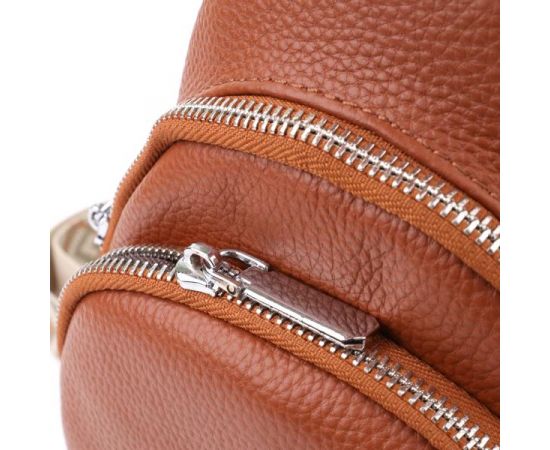 Придбати Женская кожаная сумка слинг Vintage 22938 Коричневый, image , зображення 6, характеристики, відгуки