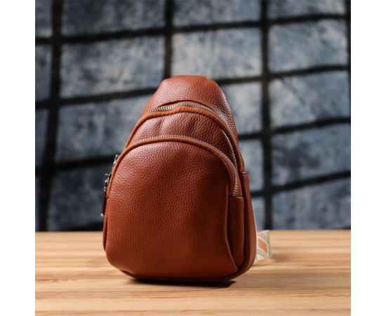 Придбати Женская кожаная сумка слинг Vintage 22938 Коричневый, image , зображення 9, характеристики, відгуки
